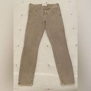 DEAR JOHN - GISELE HIGH RISE ANKLE SKINNY JEANS BISCOTTI